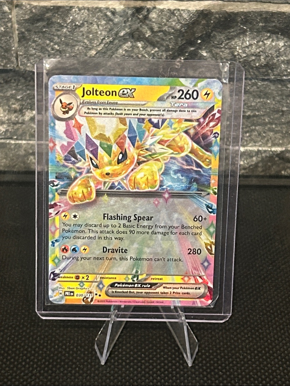 Pokemon Jolteon EX Holo Rare 030/131 from Prismatic Evolutions Set M/NM
